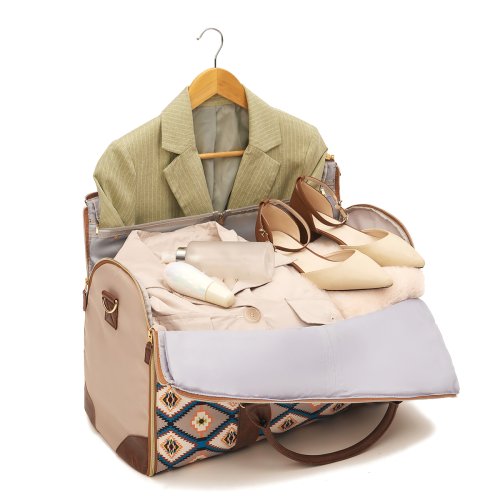 Imagen de Bolsa de Viaje Multifuncional Plegable y Extensible con Estampado Simple y Elegante para Hombres y Mujeres