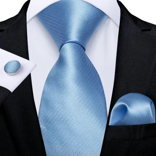 Image de Ensemble Cravate Bleue Soie Paisley - Élégance Homme