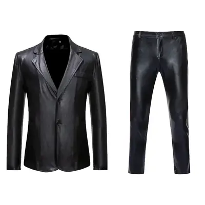 Image de Costume Homme Chic Or Brillant 2 Pièces