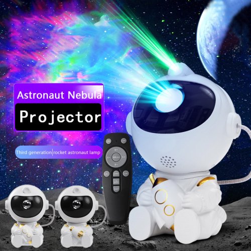 Imagen de Proyector LED de Astronauta con Luz Nocturna de Nebulosa, Cielo Estrellado y Galaxias para Dormitorio Infantil, Decoración de Techo, Ideal para Fiestas en Casa y Regalo Creativo para Niños