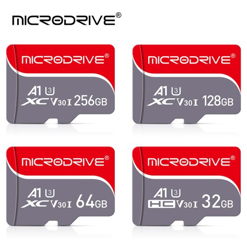 Afbeelding van Hoge snelheid microSD-kaart 256 GB, 128 GB, 64 GB, 32 GB, 16 GB – Klasse 10 U3 geheugenkaart voor smartphone, tablet en PC