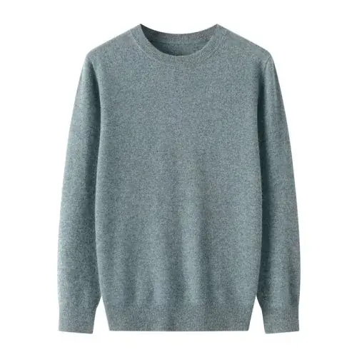 Image de Pull Homme Col Rond Tricoté avec Capuche - Laine Mérinos & Cachemire