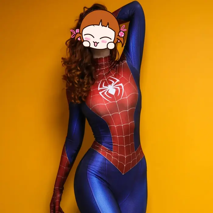 Image de Combinaison Zentai Super Héroïne Araignée pour Femme - Cosplay Halloween