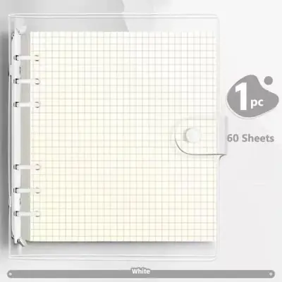 Image de Carnet à Feuilles Mobiles Transparent avec Coque Détachable