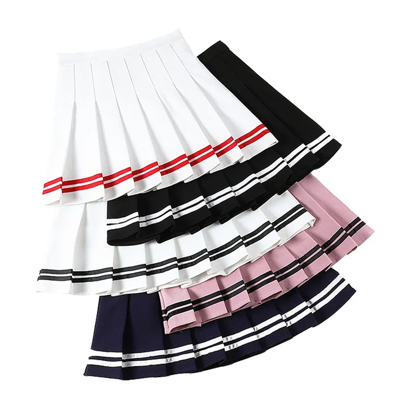 Image of Pleated Tennis Skirt Womens Athletic Golf Sport Outfits Workout Running Mini Korean Style Sexy Harajuku Skirt