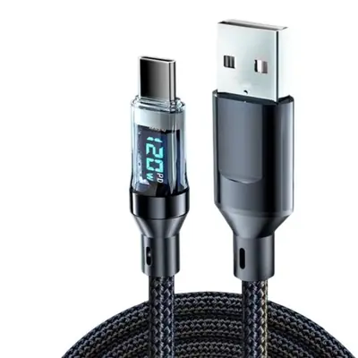Image de Chargeur Rapide 120W USB-C avec Écran LED - Super Charge pour Smartphones