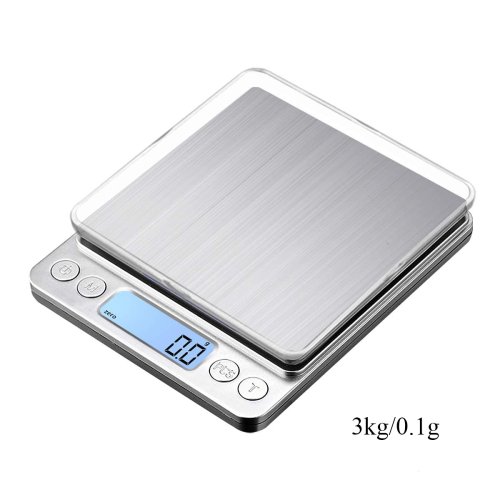 Immagine di Bilancia da cucina digitale 3000 g/0,1 g Bilancia per gioielli piccola Bilancia per alimenti Peso di...