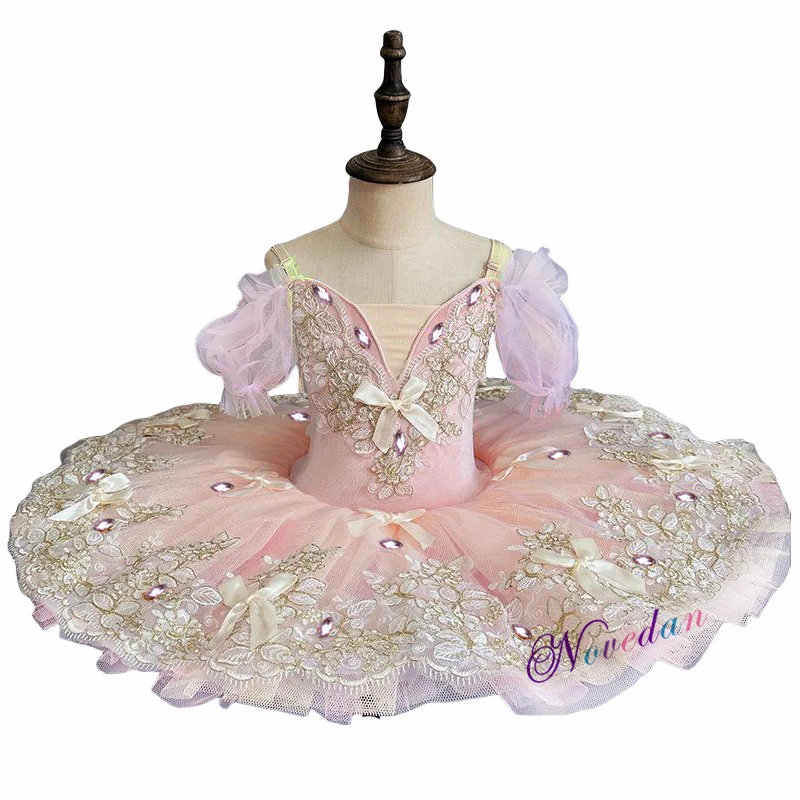Immagine di Tutù da Ballo Professionale per Bambini e Adolescenti - Costume da Ballerina Principessa, Abito Swan Lake per Danza Classica e Spettacoli