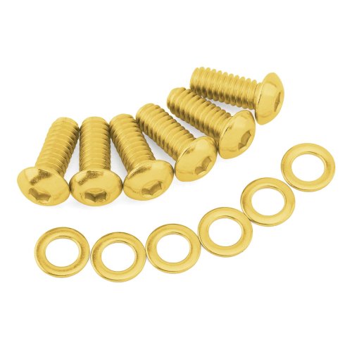 Immagine di Moto In Acciaio Derby Copertura Vite A Brugola Bullone e Rondelle Per Harley Big Twin Touring Dyna Softail 99-up Sportster XL XR 04-22