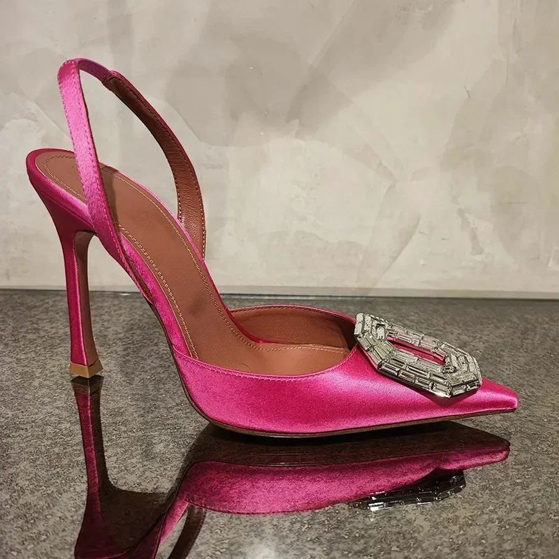 Zdjęcie Eleganckie Sandały na Wysokim Obcasie z Diamentami