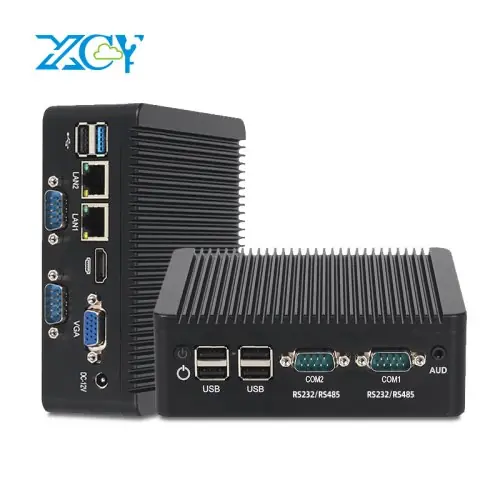 Image de Mini PC Industriel Silencieux avec 4x RS232/RS485 & 2x Ethernet