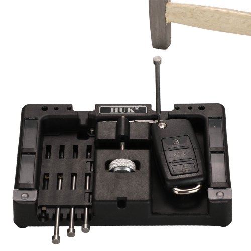 Immagine di Strumento Professionale per Rimozione Perno di Fissaggio con Morsa a Flip e Chiave per Auto - Kit Completo da 4 Perni per Officina Meccanica