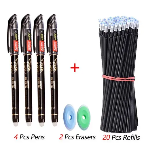 Image de Stylos Kawaii Effaçables - Set de 26 Pièces