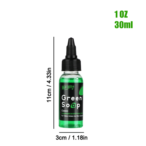 Zdjęcie 30/250/500ML Tatuaż Zielone mydło o wysokim stężeniu Oryginalny płyn do czyszczenia Pianka do czyszczenia tatuażu