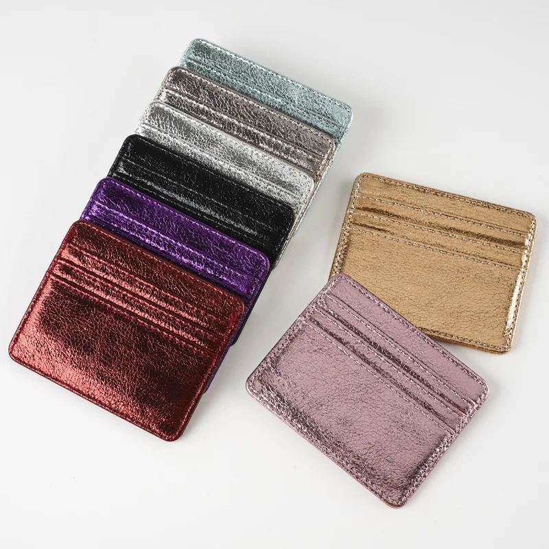 Imagen de Tarjetero de Cuero PU para Mujer – Cartera Ligera con Múltiples Compartimentos para Tarjetas y Monedas, Diseño Elegante y Práctico
