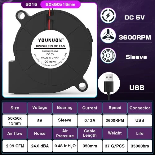 5V custodia USB