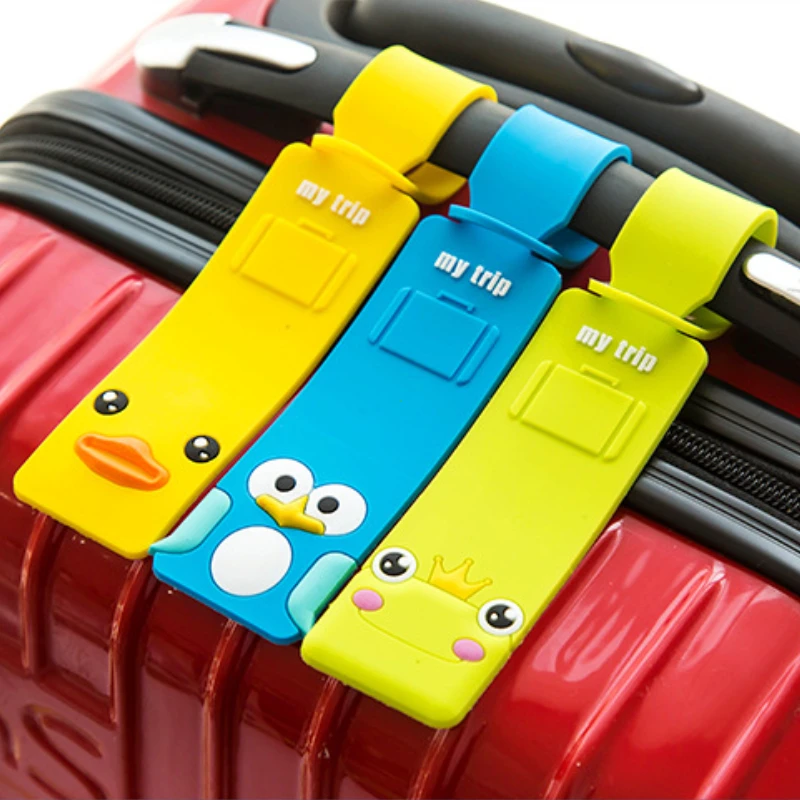 Image de Étiquettes de Bagage Mignonnes en Silicone - Bande d'Animaux