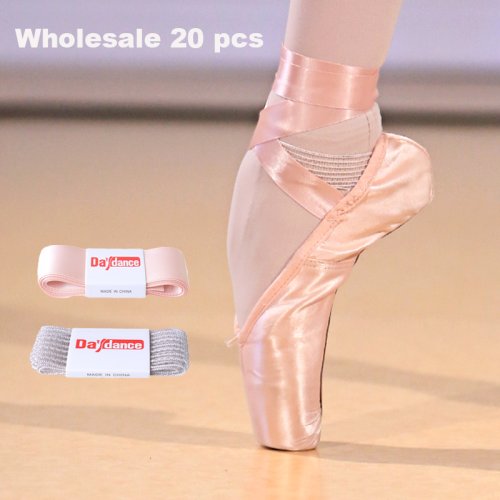 Immagine di Fasce Elastiche Invisibili per Scarpe da Balletto - Fascia in Rete Bianca