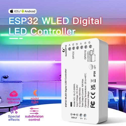 Image de Contrôleur LED ESP32 WLED - Éclairage Dynamique & Personnalisable