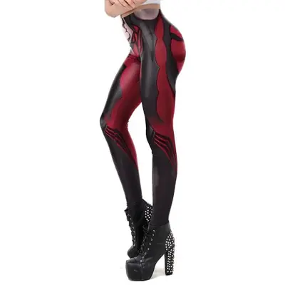 Image de Leggings Gothiques Anime pour Femmes - Style Élégant & Confortable