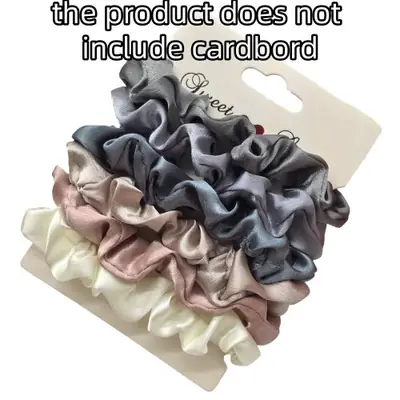 Image de Kit de Scrunchies Multicolores - 6 Pièces Tendance