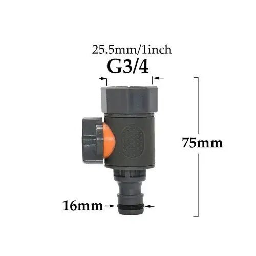 Image de Connecteur Rapide pour Tuyau d'Arrosage - Adaptateur 3/4"