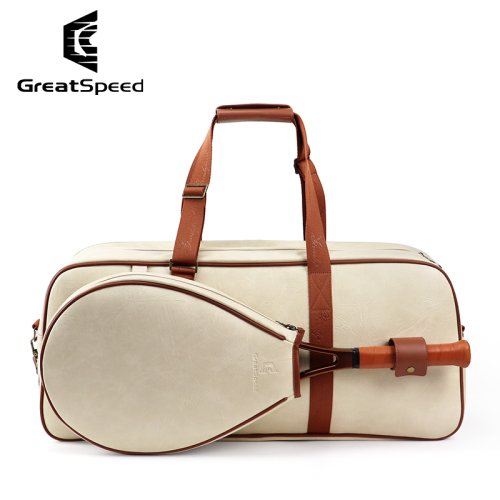 Immagine di Borsa Sportiva Multifunzione per Tennis e Badminton Unisex con Scomparto per Scarpe – Design Retro e Stile GreatSpeed