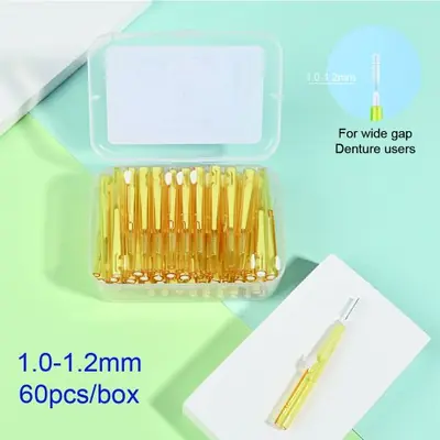 Image de Brosses Interdentaires - Kit de 60 Pièces pour une Hygiène Dentaire Parfaite