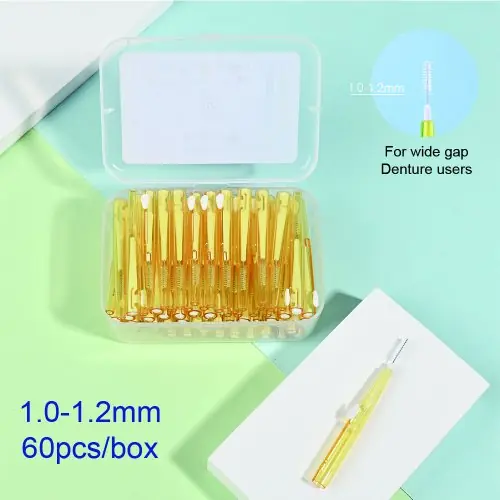 Image de Brosses Interdentaires - Kit de 60 Pièces pour une Hygiène Dentaire Parfaite