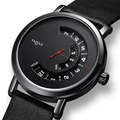 Image de Montre Homme Quartz Cuir Étanche - Style Sport & Affaires