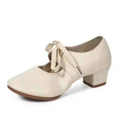 Image de Chaussures de Danse Latine Femme - Talon Carré Professionsnel