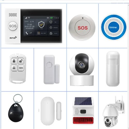 Zdjęcie Zestaw Alarmowy 4G WiFi z Obsługą Alexa i Tuya – Ochrona Twojego Domu 24/7