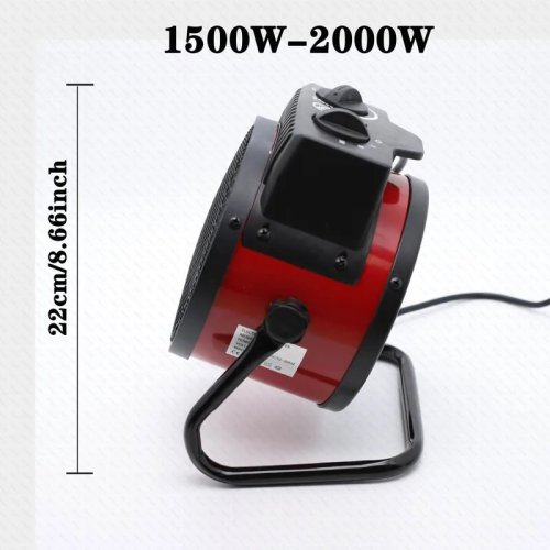 Immagine di Riscaldatore elettrico portatile industriale Ventilatore Vento caldo naturale Stufa riscaldante in c...