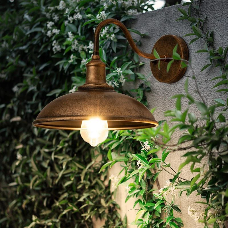 Afbeelding van Vintage Waterdichte Wandlamp voor Buiten - Industriële E27 Sconce voor Balkon, Deuropening, Tuin en Gang