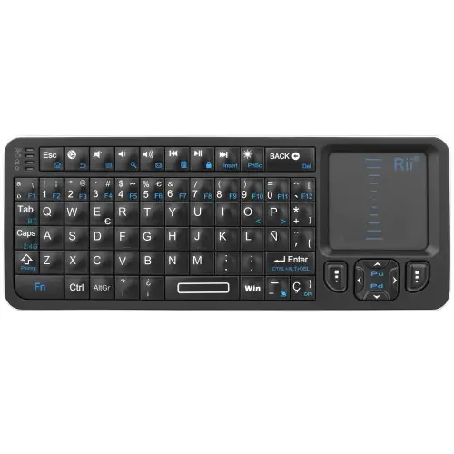 Image de Clavier Mini Bluetooth Rétroéclairé avec Pavé Tactile
