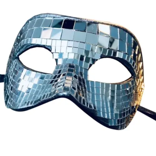 Image de Masque Lapin Festif avec Breloque en Verre