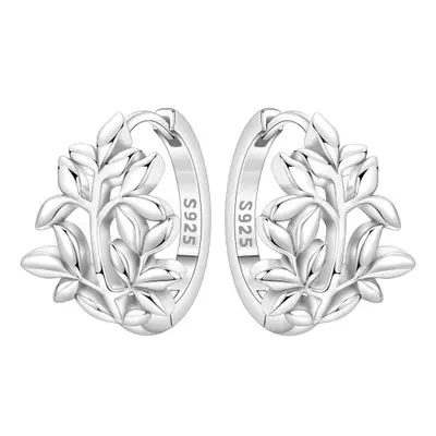 Image de Boucles d'oreilles fleur irisées en argent sterling 925