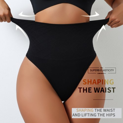Bild von Flarixa Tangas mit hoher Taille, nahtlos, Damen-Höschen, G-String, Dessous, Bauchkontrolle, formender Gürtel, Former-Unterwäsche