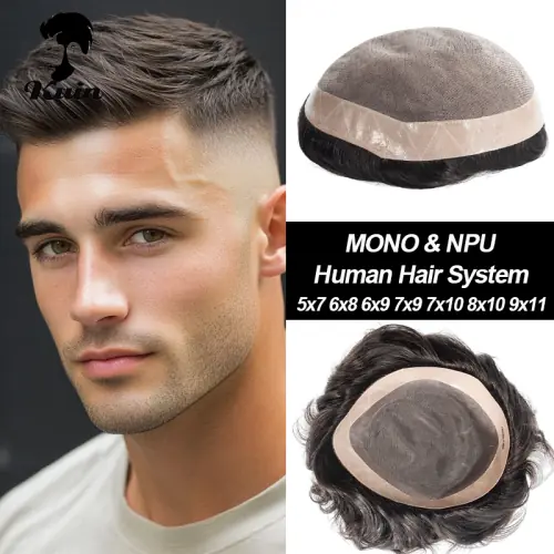 Image de Toupet Homme Naturel - Cheveux Humains Indiens