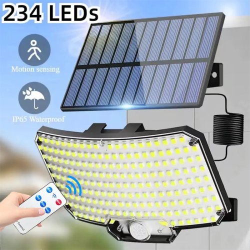 Zonnepaneel Tuinwandlamp met Bewegingssensor - Superhelder LED Licht, Waterdicht IP65, 3 Werkmodes voor Buitenverlichting