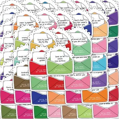 Image de Stickers Bonheur Quotidien - 50 Pièces Créatives