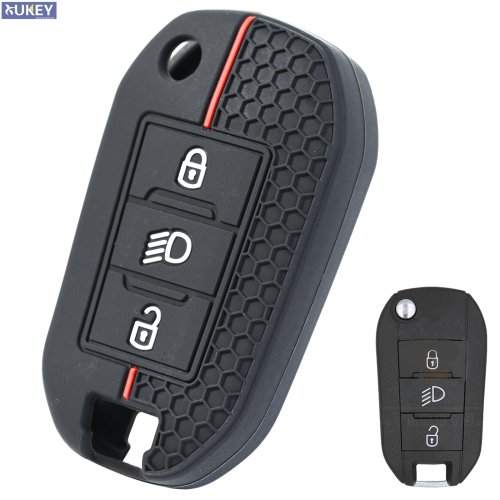 Immagine di Custodia in Silicone per Chiavi Auto Peugeot e Citroën