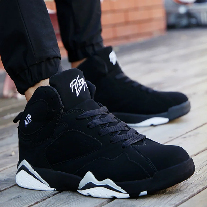 Image of Men's Fashionable Non-Slip Basketball Sneakers – High-Quality Outdoor Jogging & Casual Athletic Shoes for Active Lifestyle