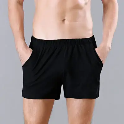 Image de Short d'été homme en coton respirant - Pyjama ample et confortable