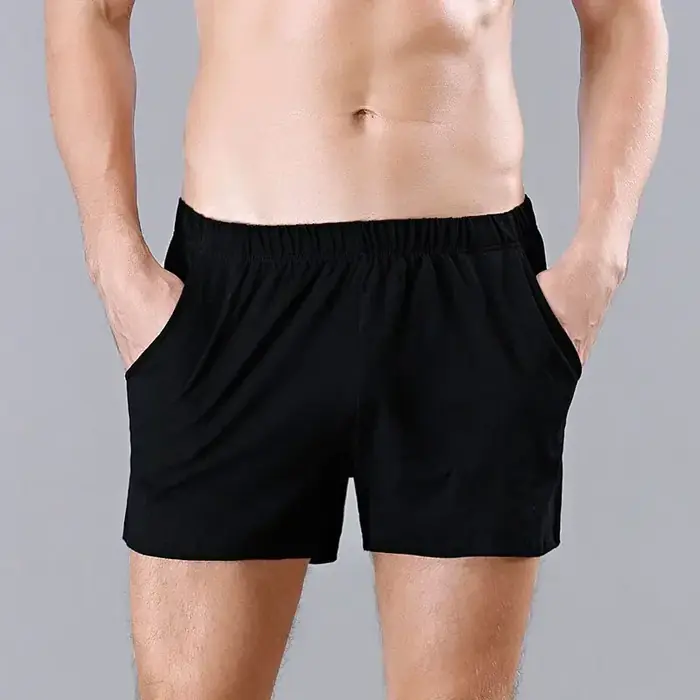 Image de Short d'été homme en coton respirant - Pyjama ample et confortable