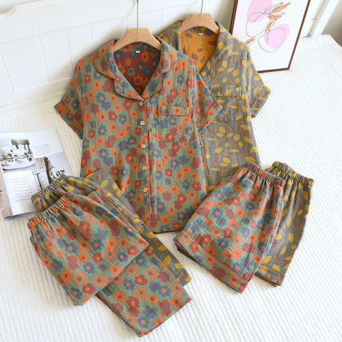Image de Pyjama 3 pièces en coton doux - Été 2026