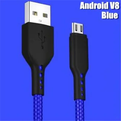 Android V8 blauw