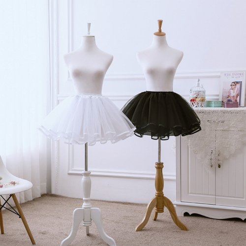Afbeelding van Stijlvolle Korte Crinoline Onderrok voor Vrouwen