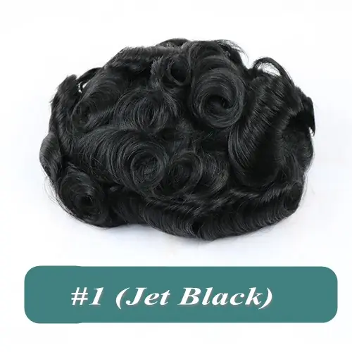 Image de Toupet Homme Cheveux Naturels - Bouclé 26mm