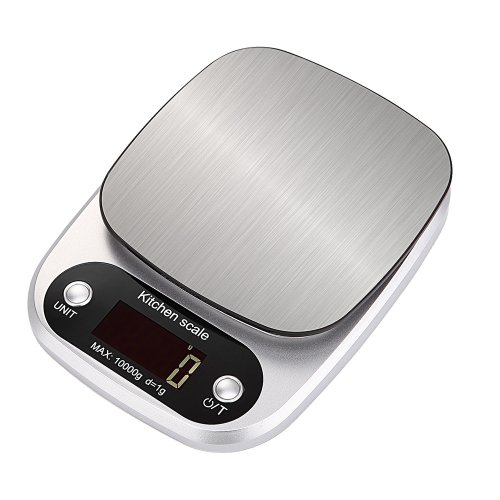 Imagen de Báscula Digital de cocina de acero inoxidable LCD báscula electrónica para alimentos joyería café ho...
